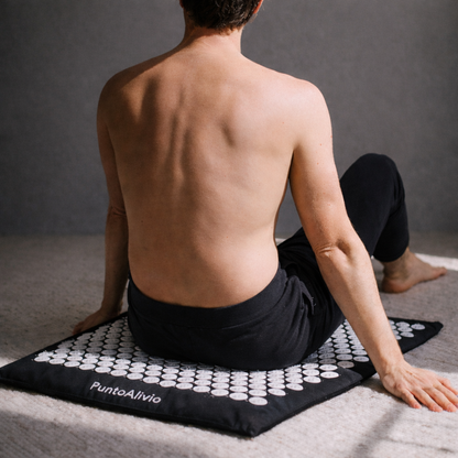 Tapete de Acupresión para Dolor y Tensión Muscular (Negro)